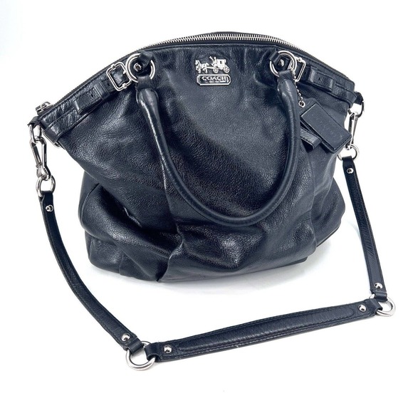 Coach Handbags - COACH Madison Sofia Black Leather Handbag